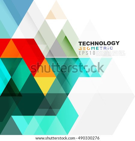 geometric modern template business technology presentation stock geometric modern template business technology presentation stock, Presentation Abstract Template, Presentation templates