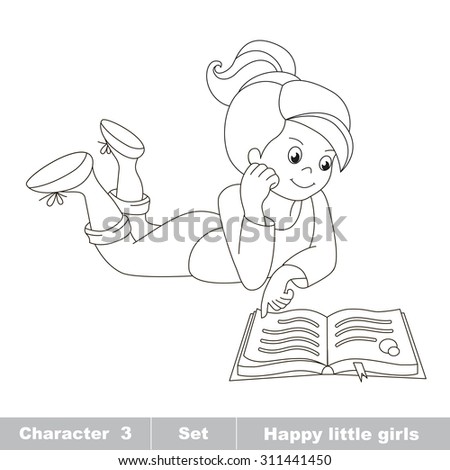 Girl Laying Down Coloring Pages