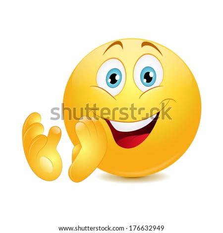 Emoticon Clapping Vector Stock Vector 176632949 - Shutterstock