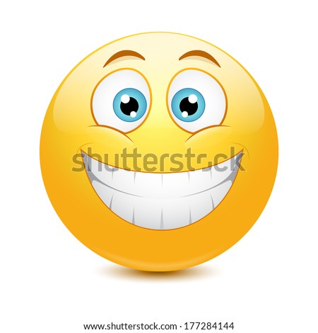 Emoticon Big Toothy Smile Stock Vector 110202812 - Shutterstock