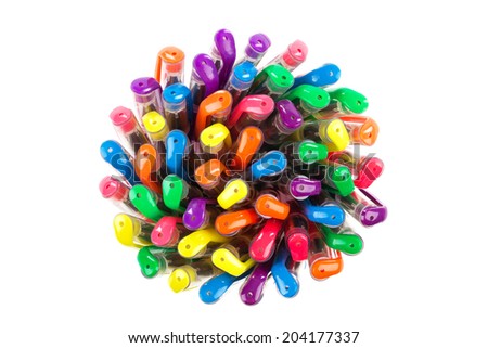 Image result for pile colored pens