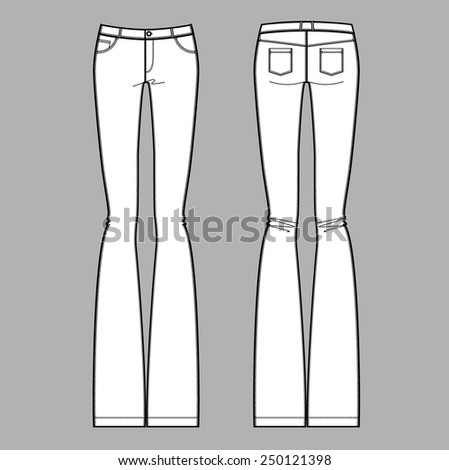 Skinny Jeans Stock Vectors & Vector Clip Art | Shutterstock