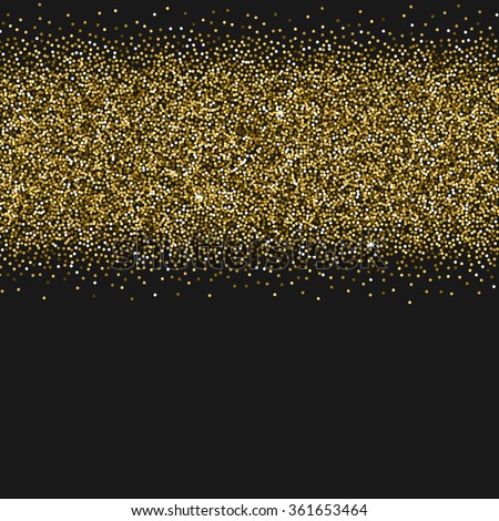 Stylish Golden Glitter Round Confetti On Stock Vector 524234773 ...