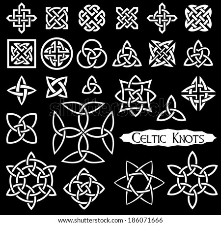 24 Celtic Knots Triquetra Trinity Knot Stock Vector ...