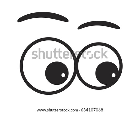 Rolling Eyes Cartoon Eyes Stock Vector 268649621 - Shutterstock