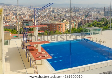 Barcelona Spain Olympic Swimming Pool Stock Photo 169300010 - Shutterstock