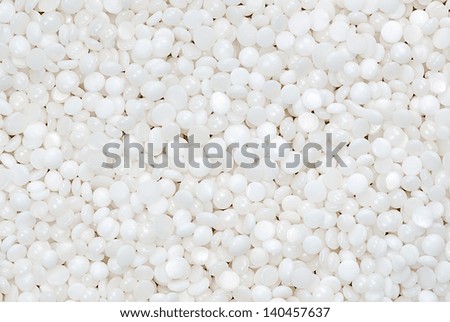 background of fine white polymer granules