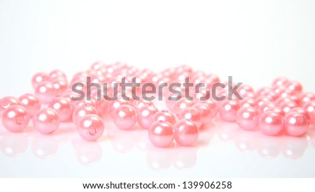 Pink beads