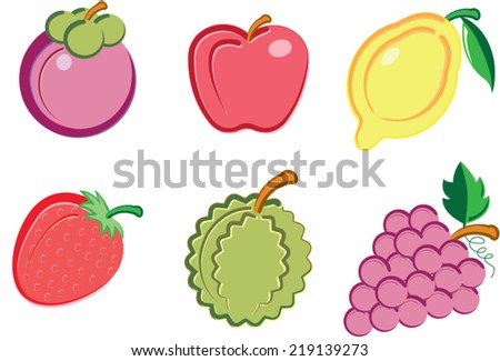 Group of fresh fruit