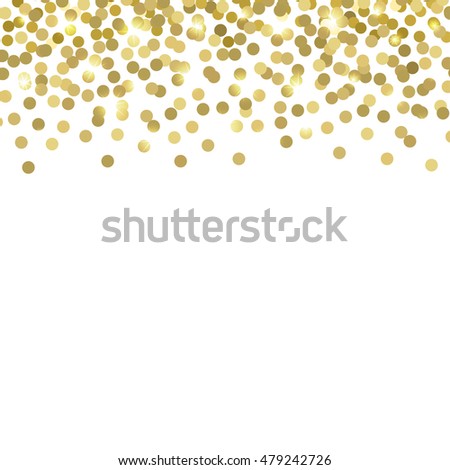 Vector Background Confetti Gold Confetti On Stock Vector 479242726