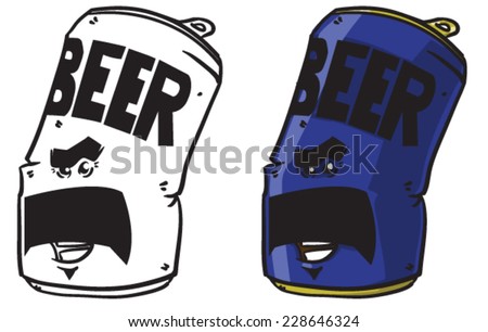 Cartoon Beer Can Vector Clip Art Stock Vector 143961040 - Shutterstock