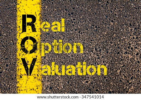 Real options stock valuation