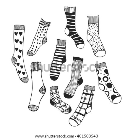 White Socks Stock Vectors, Images & Vector Art | Shutterstock