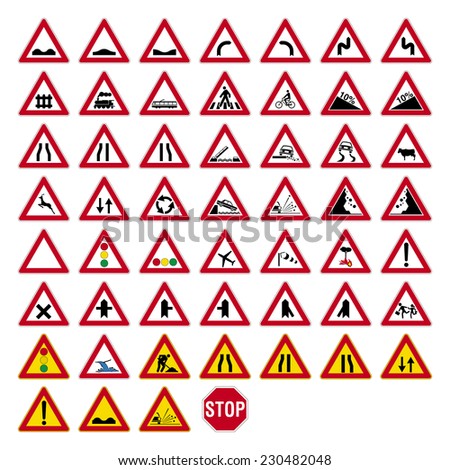 Stock Images similar to ID 138041507 - european traffic signs...