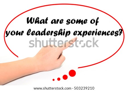 what are some leadership experiences
