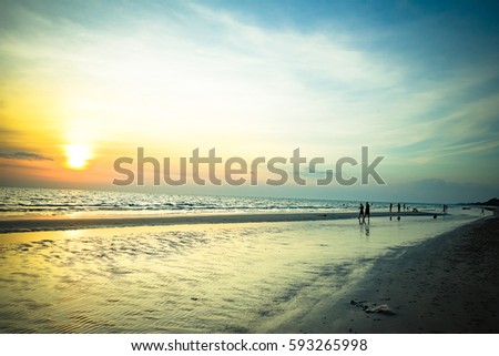 Sunset Beachthis Photo Made By Hdr Stock Photo 119134378 - Shutterstock