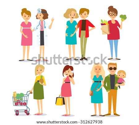 pregnant women and family