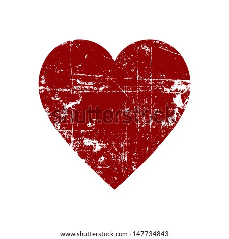 Scratched heart