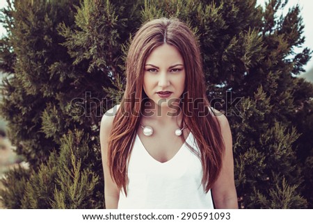 Young teen nude outdoors