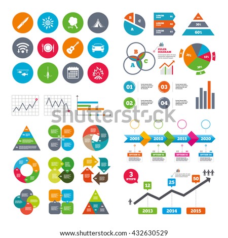 wifi calendar web icons hike trip stock illustration 432630529 wifi calendar and web icons hike trip camping icons fishing campfire