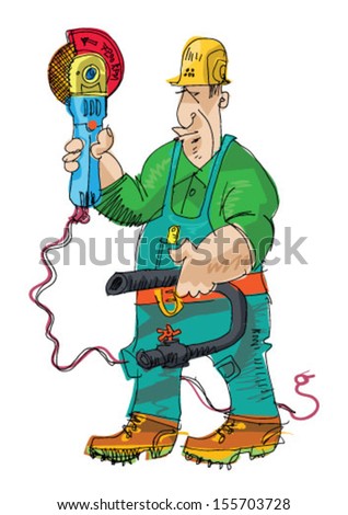 Metalworking Cartoon Stock Vector 146865815 - Shutterstock