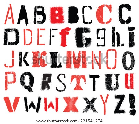 stencil letters stock vectors images vector art shutterstock