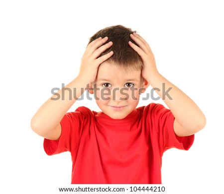 Mad Frustrated Young Boy Hands Grabbing Stock Photo 90527773 - Shutterstock