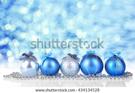 New Year Background Spruce Branches Blue Stock Vector 747331945 ...