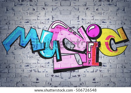 Graffiti Words Stock Images, Royalty-Free Images 