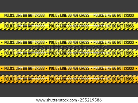 Vector Police Line Do Not Cross Stock Vector (Royalty Free ...