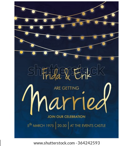WEDDING INVITATION TEMPLATE DESIGN. Editable vector illustration file. Party. celebration card layout.
