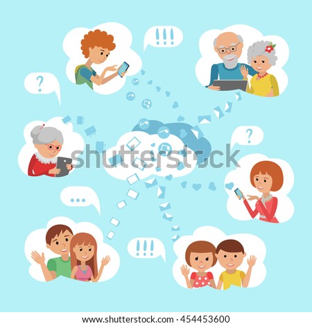 Cloud granny and teen — 1