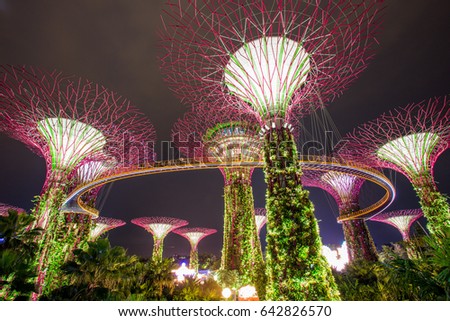 Garden By The Bay Event supertree garden night gardenbay stock photo 293578625 Garden By The Bay Event supertree garden night gardenbay stock photo 293578625