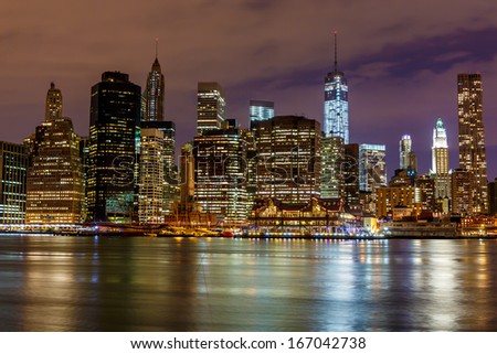 New York City Midtown Manhattan Sunset Stock Photo 141221701 - Shutterstock