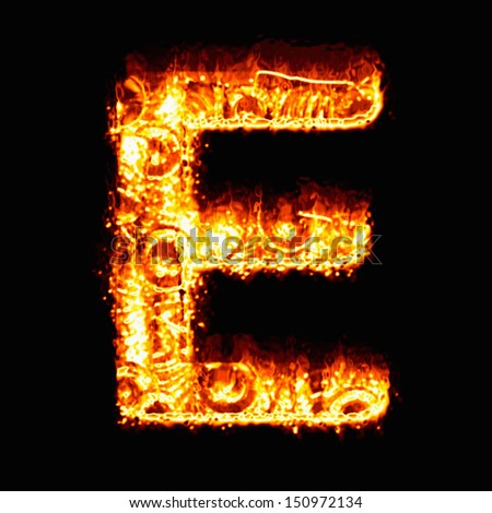 E Fiery Letter Font Stock Photos, Images, & Pictures | Shutterstock