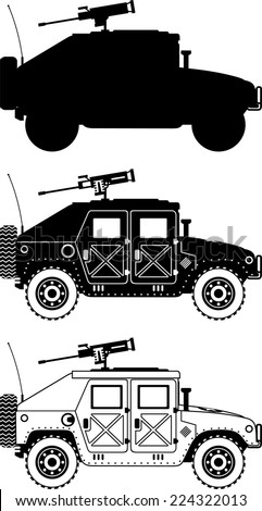 Humvee Stencil