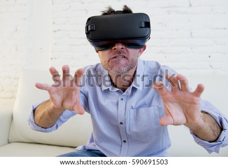 Man on woman cyber sex