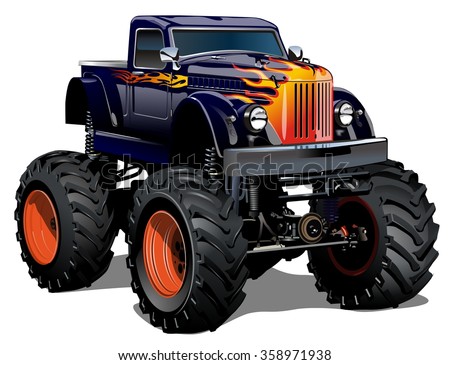 Vector Cartoon Jeep Stock Vector 88500991 - Shutterstock