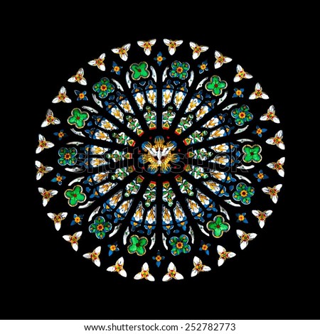 Rose Window Stock Royalty Free & Vectors