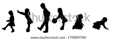 Little Girl Silhouette Stock Images, Royalty-Free Images & Vectors ...