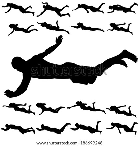 Swimmer silhouette Stock Photos, Images, & Pictures | Shutterstock