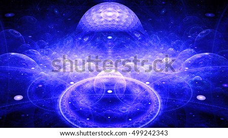 Boundaries of universe. Infinity knowledge. 3D surreal illustration. Sacred geometry. Mysterious psychedelic relaxation pattern. Fractal abstract texture. Digital artwork graphic astrology magic