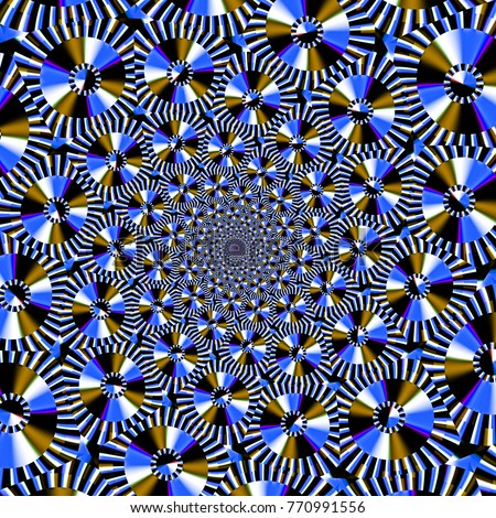 Complex Pattern Thousands Spheres Kaleidoscope Time Stock Illustration ...