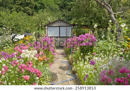 Beautiful Cottage Flower Garden cottage garden stock images, royalty-free images & vectors Beautiful Cottage Flower Garden cottage garden stock images, royalty-free images & vectors