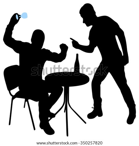Two Angry Man Stock Vector 350257820 - Shutterstock