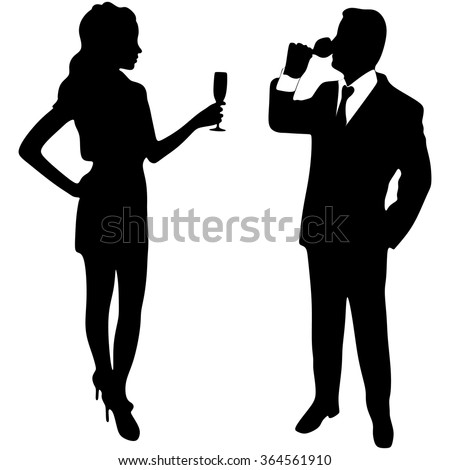 Wine Glass Silhouette Stock Images, Royalty-Free Images & Vectors ...