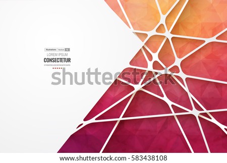 Abstract geometric background with polygons. Info graphics composition with geometric shapes.Retro label design. Vector illustration for business presentation