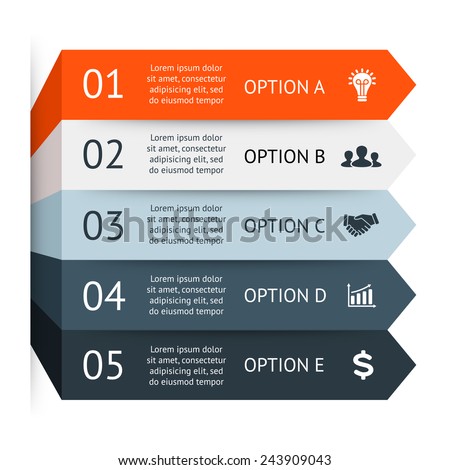 vector 3d arrows infographic template diagram stock vector vector 3d arrows infographic template diagram stock vector, Presentation templates