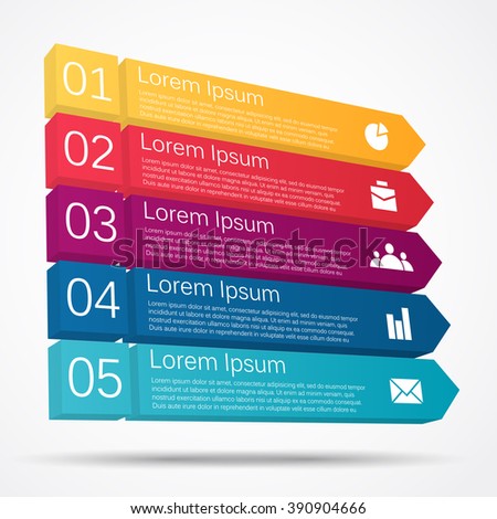 vector 3d arrows stairs infographic template stock vector vector 3d arrows stairs infographic template stock vector, Presentation templates