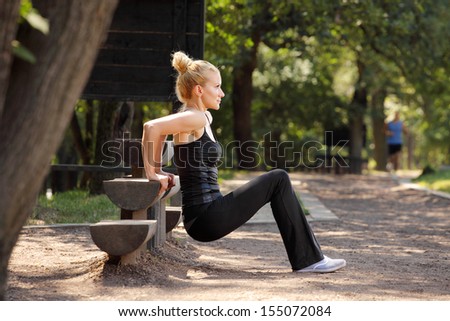 fitness training in forest 4